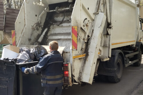 garbage truck accident new york