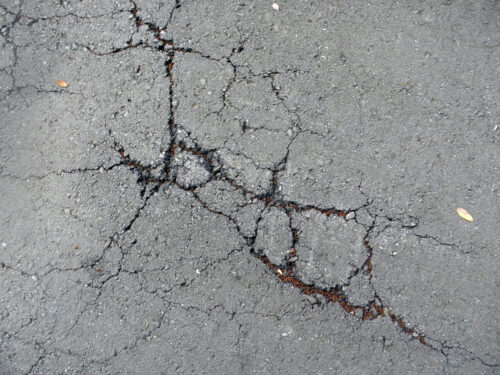 cracked sidewalk