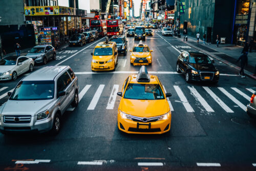 cars on road